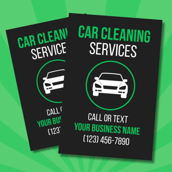 car cleaning, flyers