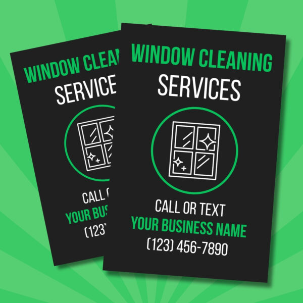 window cleaning, flyers