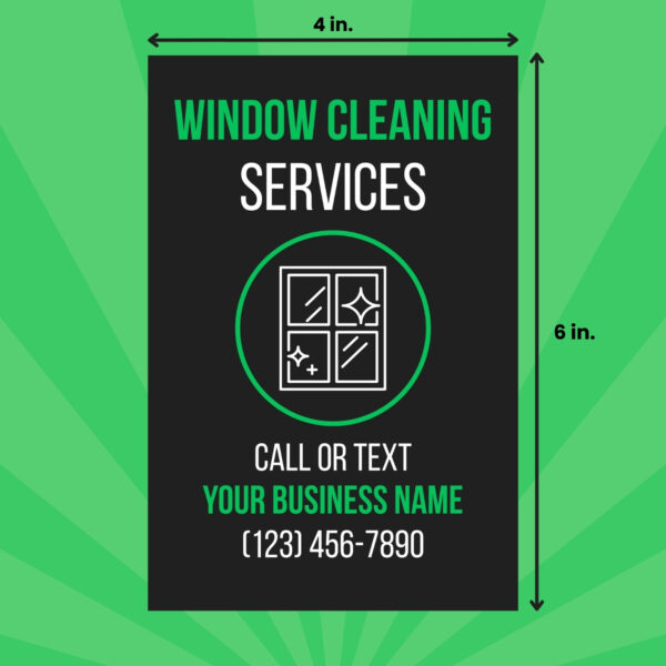 window cleaning, flyer size