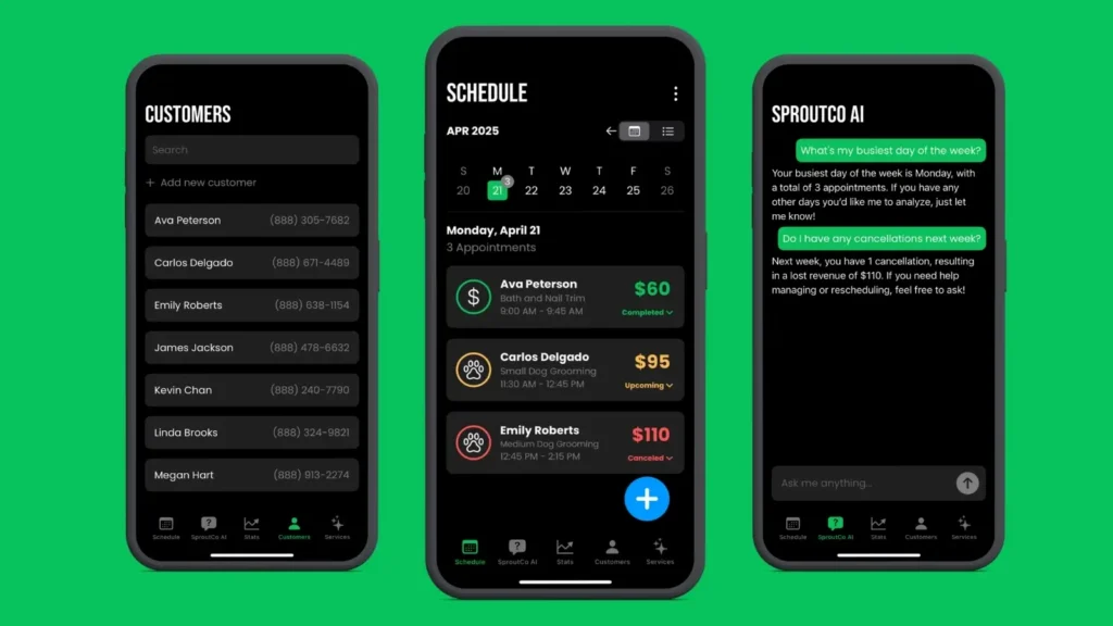 sproutco,app,screenshot,scheduling