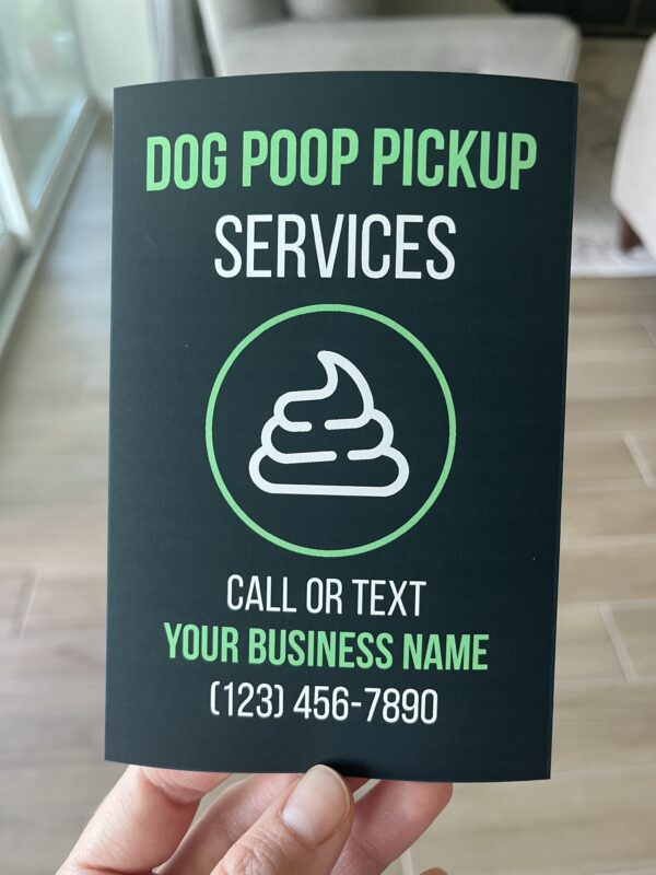 dog poop, flyer