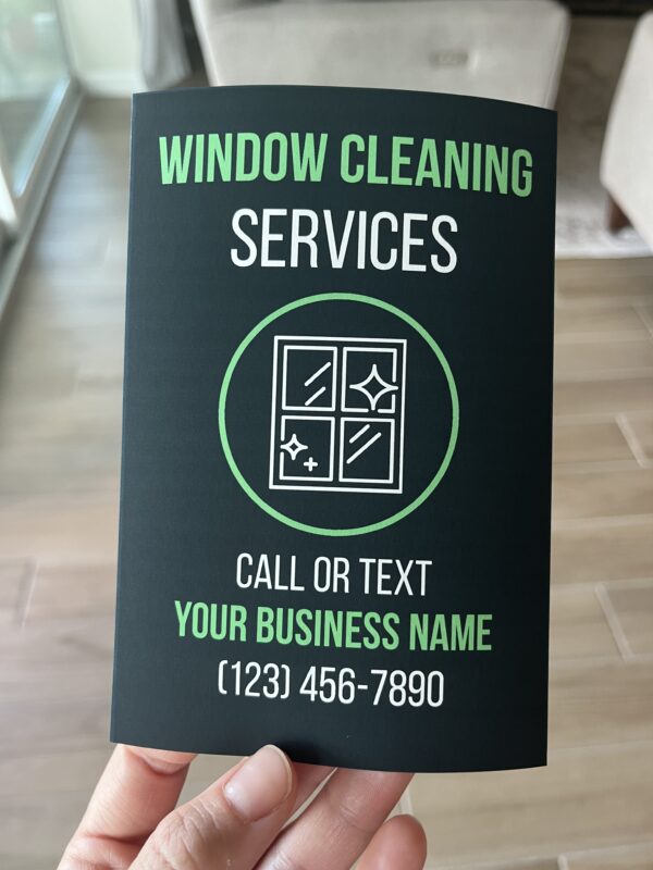 window cleaning, flyer