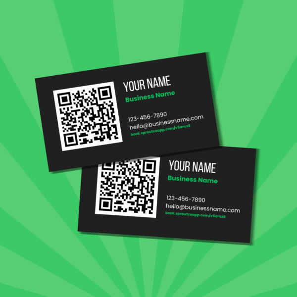 Customer Booking Site QR Business Cards (3.5"x2")